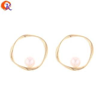 

Cordial Design 50Pcs 32*33MM Jewelry Accessories/Hand Made/Earring Connectors/Imitation Pearl/Earring Making/Earring Findings