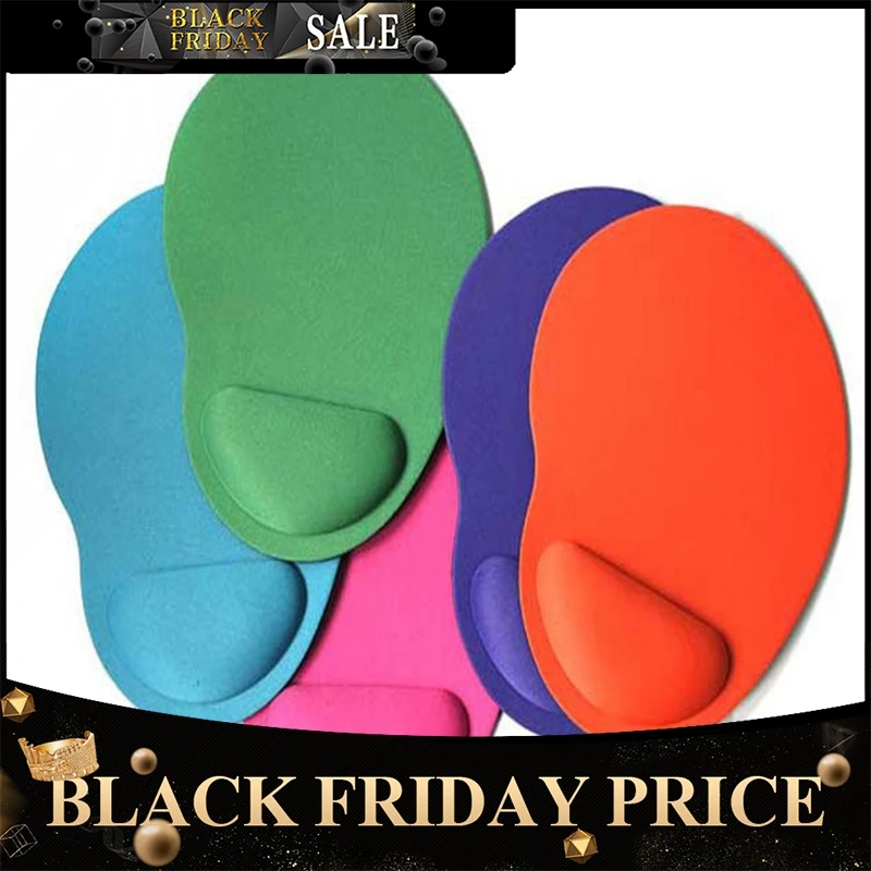 

BEESCLOVER Computer Mouse Pad Solid Color Wrist Protection Anti-slip Pad