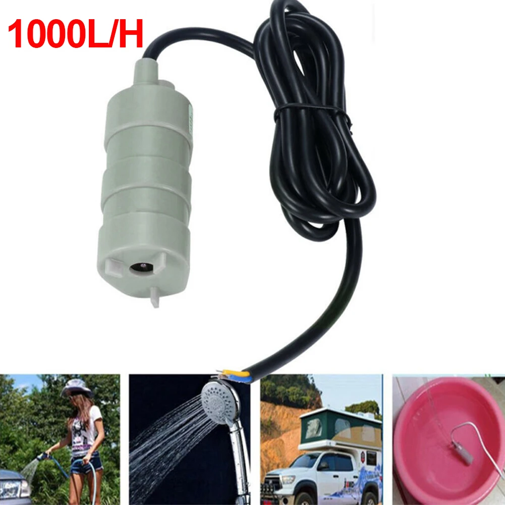 DC 12V Submersible Water Pump Camper Motorhome High Flow Whale Pump 1000L/H 5M High Quality Durable Engineering Plastics Pump