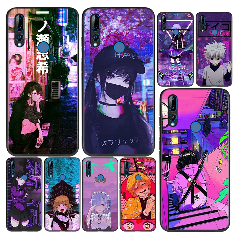 Silicone Cover Vaporwave Glitch Anime For Huawei Honor 9 9x 9n 8s 8c 8x 8a V9 8 7s 7a 7c Pro Lite Prime Play 3e Phone Case Phone Case Covers Aliexpress