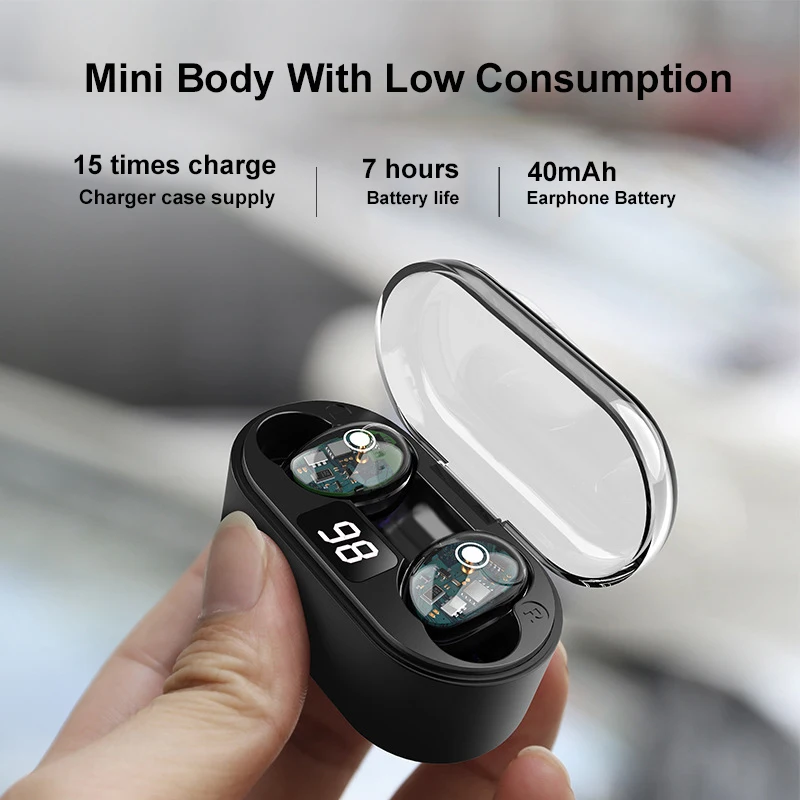 

X7 TWS APTX Intelligent Touch Headsets 6D Stereo True Wireless Earbuds IPX6 Waterproof 5.0 Bluetooth Earphones with Charger Box