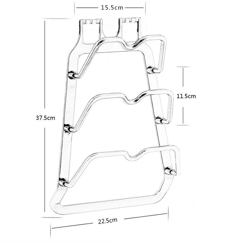 Новое качество пластиковая кухонная кастрюля крышка оболочки крышка инструмент стойка для хранения кронштейнов