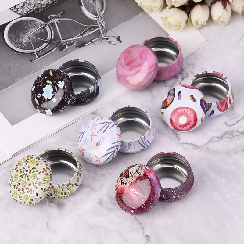 

1PCS Ronnd Mini Tin Box Pill Tablet Capsule Box Sealed Jar Packing Boxes Jewelry Candy Box Small Moisture-proof Storage Boxes