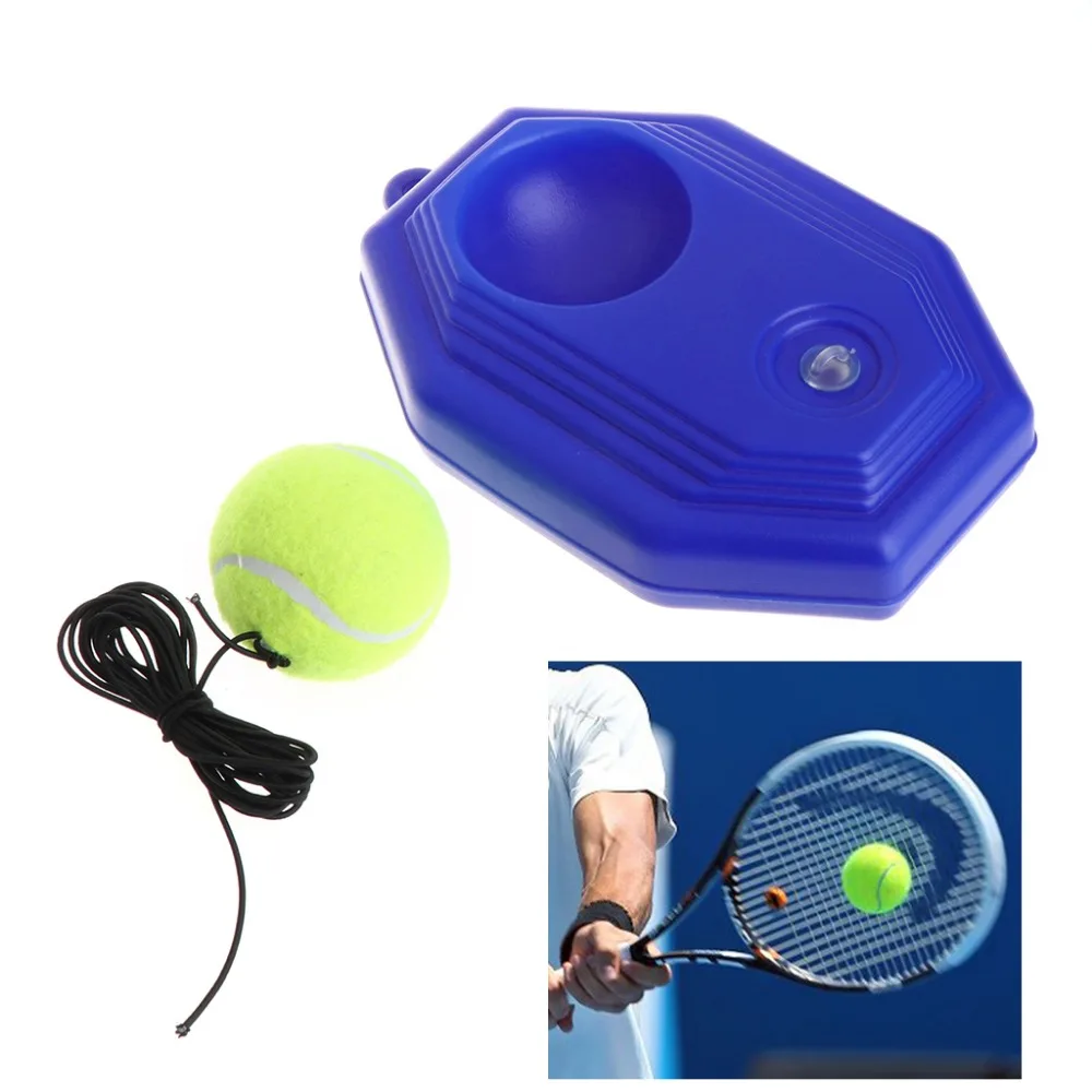 Tennis Trainer Tennis Training Ball Tennis Schläger Training Praxis Bälle  Zurück Basis Trainer Tool String Elastische Seil Übung - AliExpress, image size:1000x1000