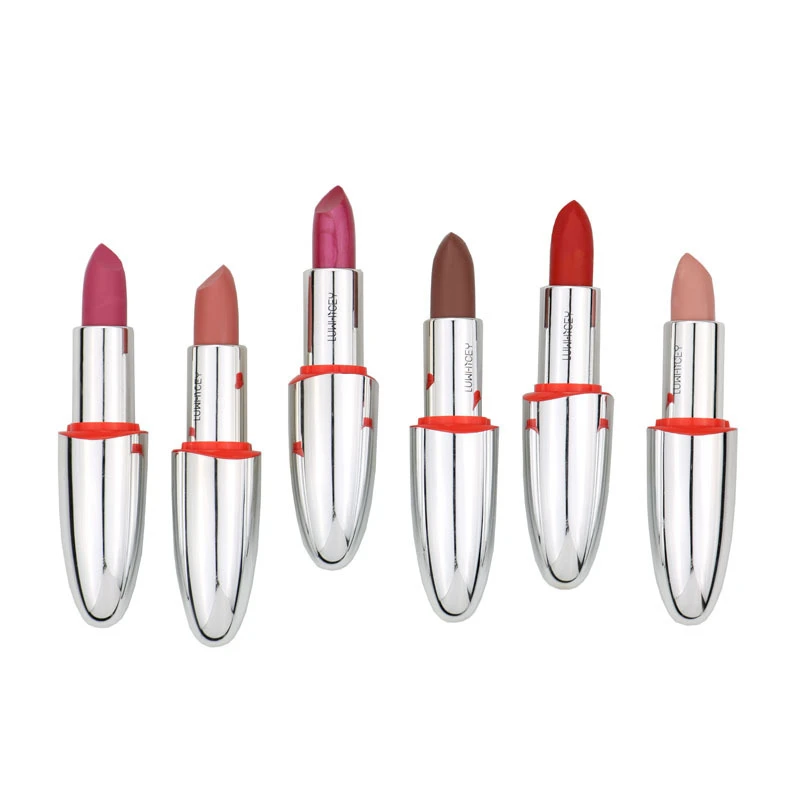 Hot 14 Color Matte Lipstick Lips Make Up Waterproof Velvet Lip Stick Shimmer Nude Brown Lips 4