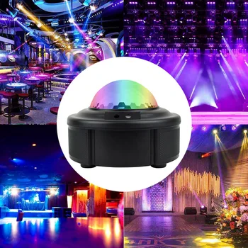 

Starry Sky Water Pattern Projector Lamp Remote Control Colorful Night Light Children Bedroom Night Lamp Applicable to KTV Party