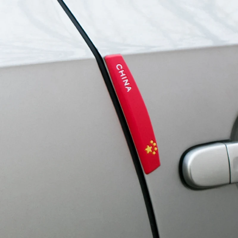 

4Pcs/Set Silicone Car Door Protection Strips Anti-collision Waterproof Rubber Strip Auto Side Edge Protector Edge Corner Buffer