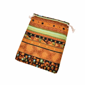 

10Pcs Cotton Jewelry Bags 10Pcs Ethnic Gift Bags Stripe Tribal Tribe Drawstring Bags Christmas Jewelry Pouches 9.5*12cm