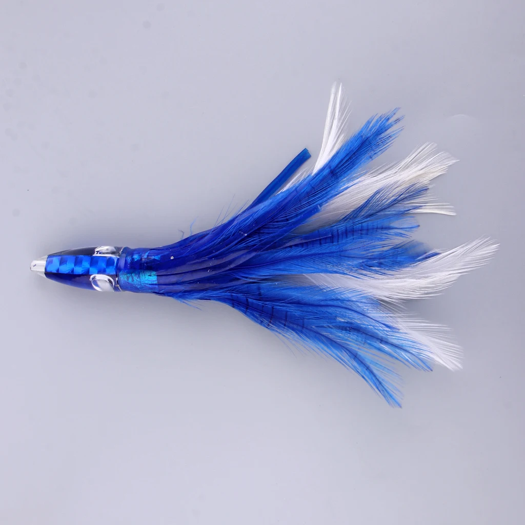 Squid Skirt Octopus Saltwater Fishing Soft Lure Baits for Tuna Marlin Wahoo