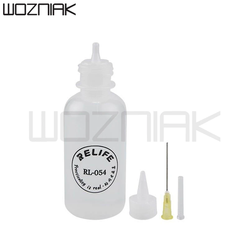 Пластиковая прозрачная жидкая спиртовая канифоль Relife 50 мл, припой ...