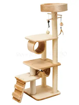 

Cat climbing frame cat nest cat tree one luxury cat villa jumping platform climbing column multi-layer cat frame homemade diy ca