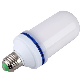 

E27LED Flame Light Effect Halloween Christmas Bulb Flashing Simulation Fire Light Yellow/blue Flame-E27 Blue Light Hot
