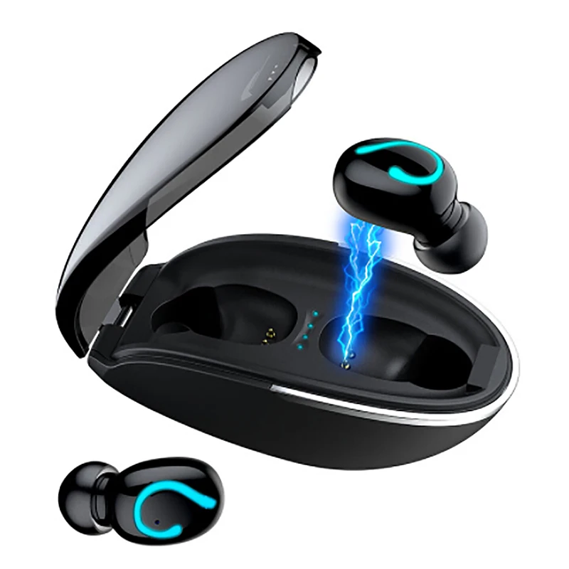 Q32 Bluetooth Headset TWS Bluetooth 5 0 Stereo Sports Wireless Automatic Pairing Headset with 650MAh Charging Box