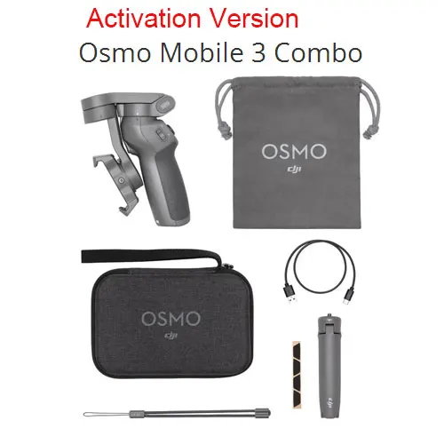 DJI Osmo Mobile 3 Combo 3-осевой в ручном шарнире стабилизатор для смартфонов с интеллектуальными функциями плавный отснятый материал - Цвет: Белый
