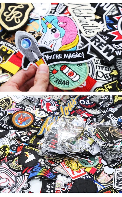 Iron Patch Accessories  Embroidered Patches - 30pcs/lot Cartoon Patches  Clothing - Aliexpress