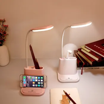 

SNEWVIE USB Rechargeable LED Desk Lamp Touch Dimming Adjustment Table Lamp for Kids Reading Study Bedside Bedroom Living Room