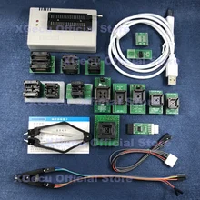 Soquete preto v10.27 xgecu tl866ii plus usb, programador de apoio 15000 + ic spi flash nand eeprom mcu substituição ����tl866cs + 16 peças