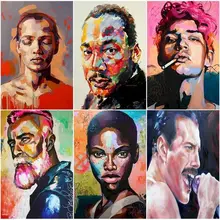 

GATYZTORY DIY Pictures By Number Figure Painting Kits Drawing On Canvas Coloring By Numbers Portrait Hand Painted Painting Art H