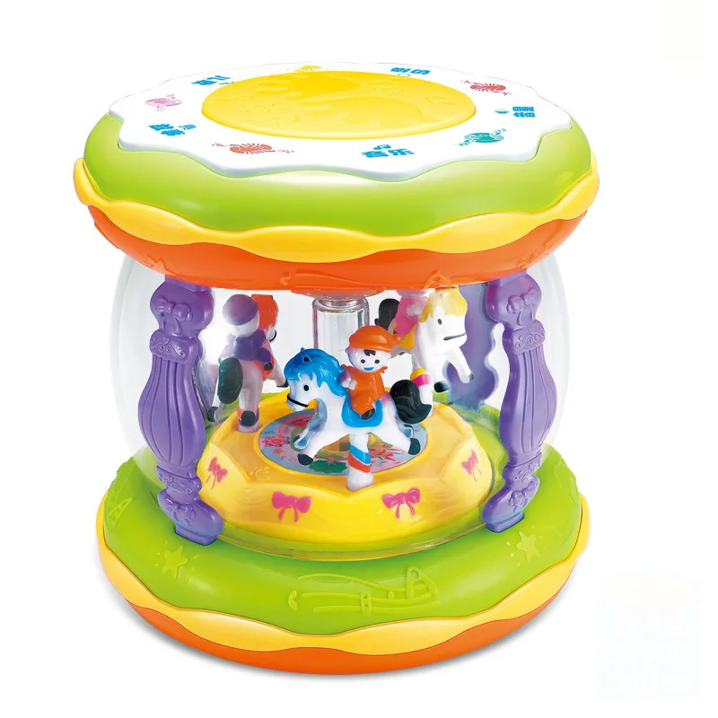 

Baby Extra Large Merry-go-round Music Drum Children Infants ENLIGHTEN Music Early Childhood Educational Music Toy