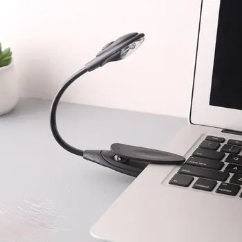 

Led Book Light Mini Clip-On Flexible Bright LED Lamp Light Book Reading Lamp For Travel Bedroom Book Reader Christmas Gifts