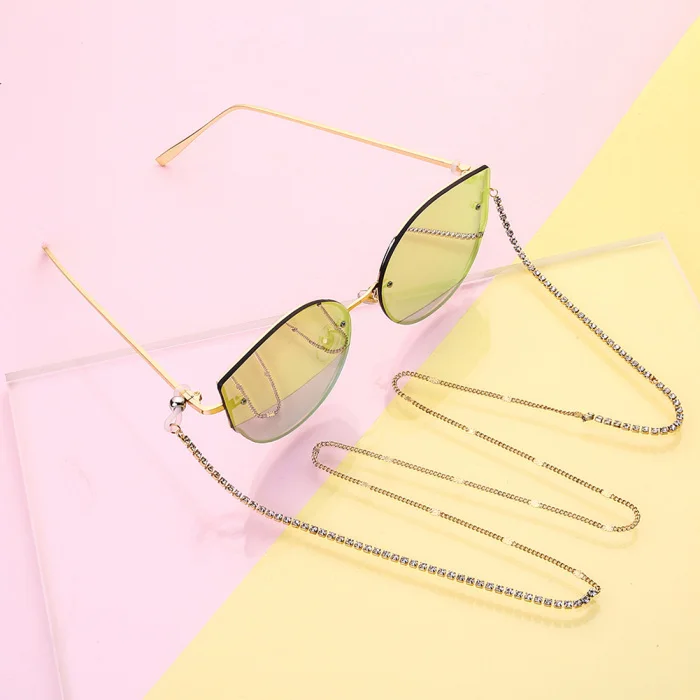 Newly Glasses Hanging Chain Fashion Pentagram Personality Simple Clavicle Chain DO99