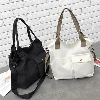 

Japanese Canvas Bag Simple Small Fresh Sen Female Single Shoulder Diagonal Handbag