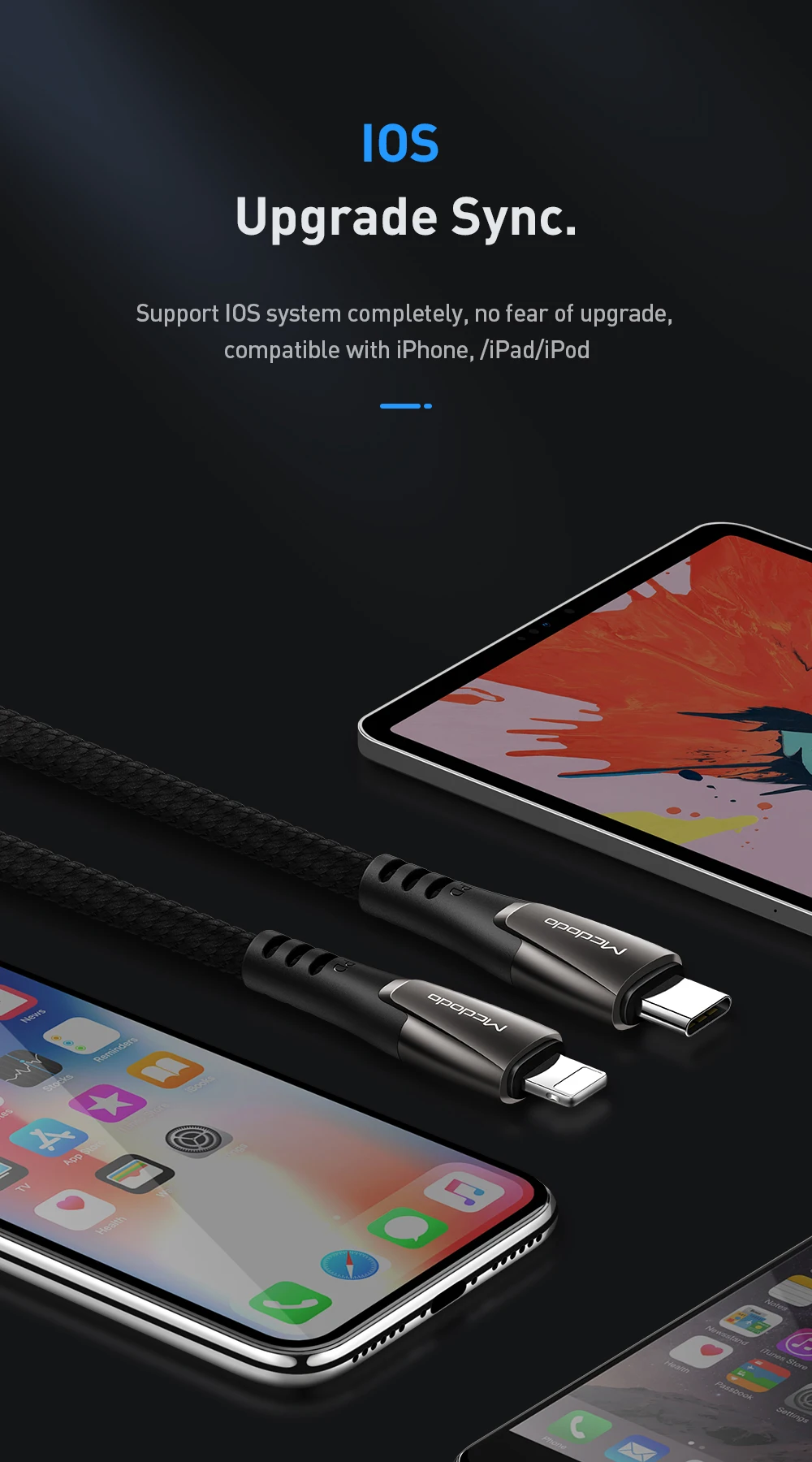 Mcdodo 18 Вт PD кабель USB C для Lightning Кабель для IPhone 11 Pro Max XS Max X 8 Plus Быстрая зарядка type C для Macbook шнур для передачи данных