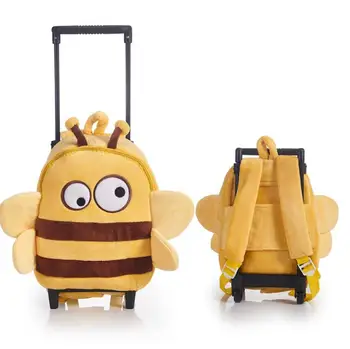 wheeled backpack for kids Rolling backpack bags kindergarten toddle backpack for girls Travel Trolley backpack bags for boys 1