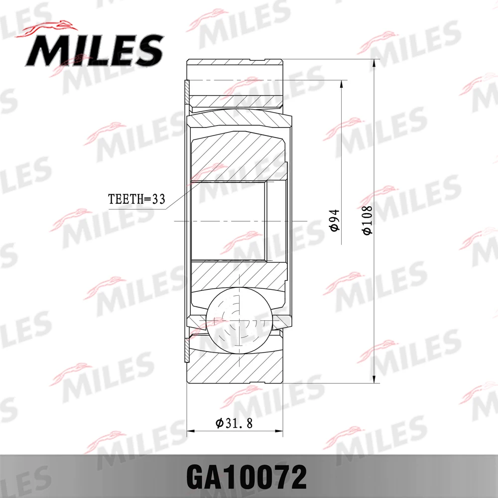 ШРУС VW TRANSPORTER IV 1.8-2.5 90-03 внутр. (GKN 302305) GA10072 | Обустройство дома