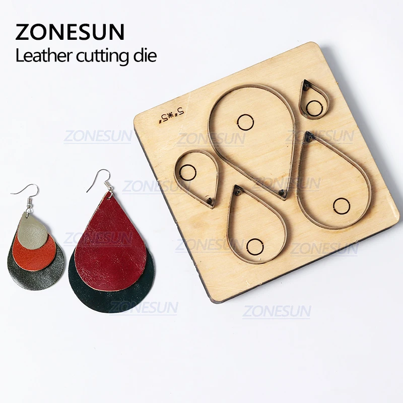 ZONESUN H10 DIY Custom Cutter кожаные серьги для резки высечки кожи серьги для стального правила высечки машины пресс-инструменты