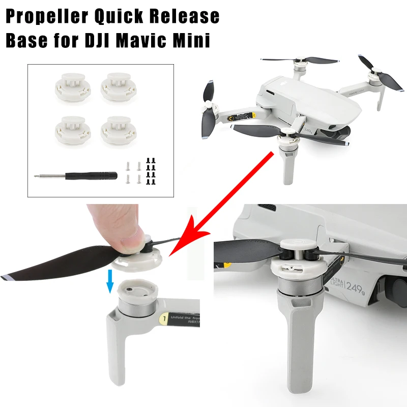 4726f Propeller Quick Release Base For Dji Mavic Mini Drone Propeller