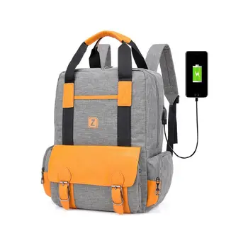 

Large Capacity Backpack with USB Charging Port School Bookbag for WoMan Man