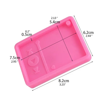 

Music MP3 Player Keychain Silicone Mold Musical Pendant Mold Jewelry Making Tool M2EA
