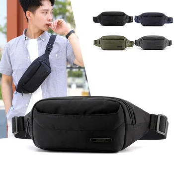 

2020 new trend men's waist bag outdoor sports waist bag Korean casual waterproof diagonal bag chest bag men bag