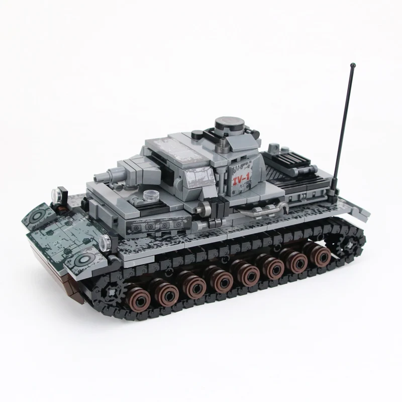 WW2 военные немецкие IV танковые солдатики строительные блоки Германия WW2 армейские солдатики Аксессуары для оружия строительные блоки кирпичи игрушки