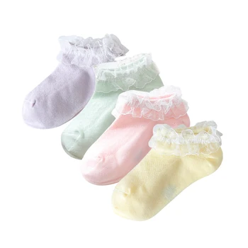 

Newborn Kid Baby Girls Socks Tutu Frill Socks Cute Soft Spanish Frilly Cotton