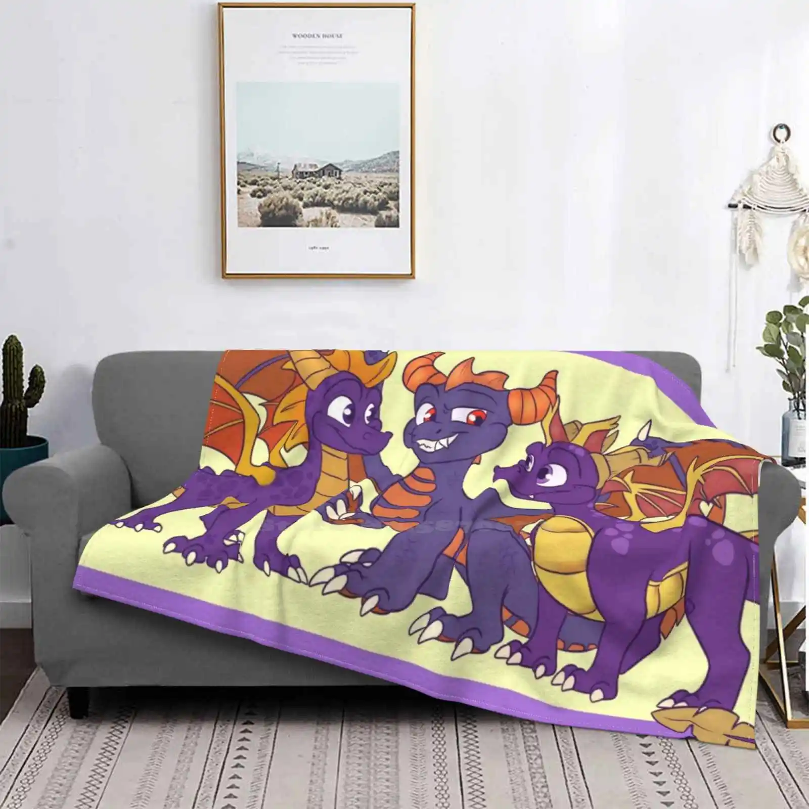 Harmony Design Creativo Confortevole Coperta Di Flanella Calda Spyro Skyro La Leggenda Di Spyro Tlos Anb Etn Riptos Riacceso Rage