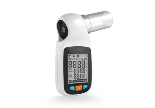 Новейший спирометр SP70B Ручной цифровой пиковый расходомер Функция объема легких тестер Bluetooth+ Бесплатный мундштук