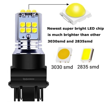 

2PCS 2019 New T25 3157 3156 P27/7W P27W Super Bright 1800LM LED Car Reverse Lamps Brake Bulb Daytime Running Lights Turn Signals