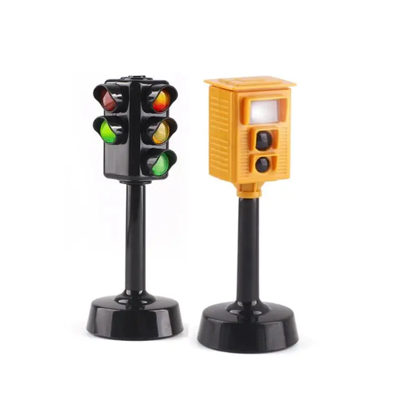 

Traffic Light Simulation Built-in Button Bbattery Game 11.5cm Signal Safe Violation Camera Children Baby Puzzle Toy