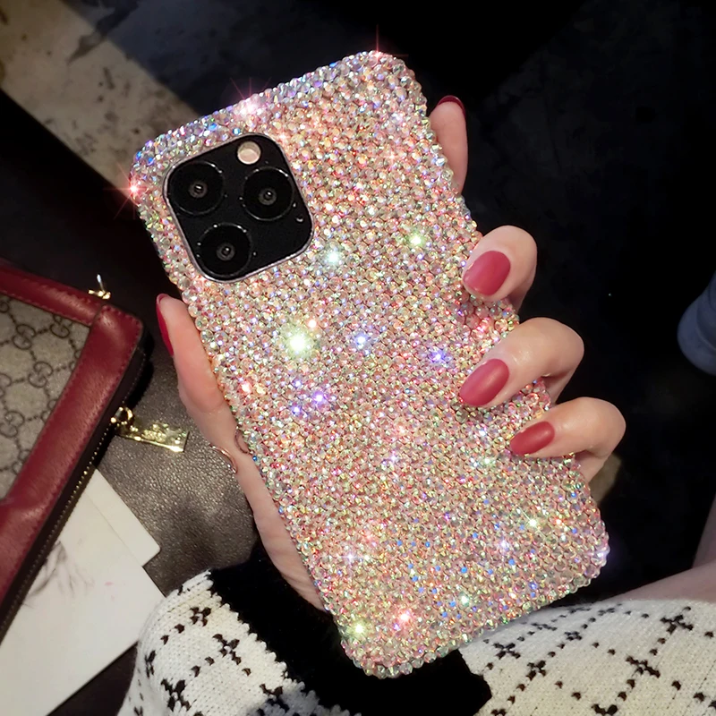 Full Diamond Phone Case For Google Pixel 8 7 6 Pro 5 XL Pixel 4A 4 XL 8A 7A Lite 3X Lite Rhinestone Soft Case Cover