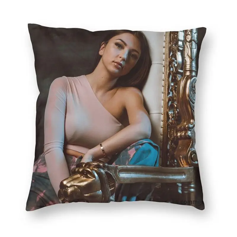 

French Singer Eva Queen Pillowcover Decoration Cushion Cover Throw Pillow for Car Double-sided Printing