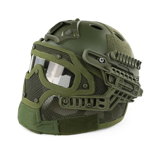 Новинка, тактический шлем, FMA, армейский, военный, страйкбольный шлем, маска на голову, унисекс, с очками, для спорта на открытом воздухе - Цвет: GR