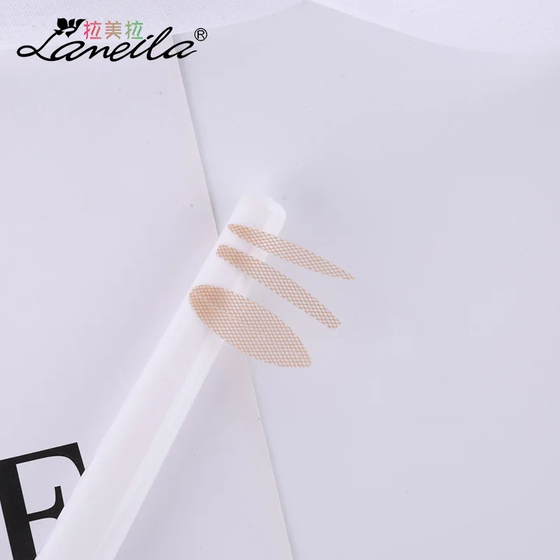 Seemless Waterproof And Sweatproof Lace Double Eyelid Stickers Flesh Color Skin Beauty Eye Pad 48PCS/BOX A881