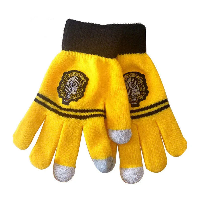 yellow Серия Harry перчатки мультфильм теплый косплей игрушки для детей утолщенные зимние шерстяные перчатки волшебные трюки Ужасы Хэллоуин фокусы - Цвет: yellow