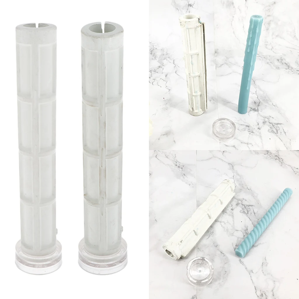 Cylinder Shape Candle Mold Non-Stick Moulds Candy DIY Making Supplies Crafts