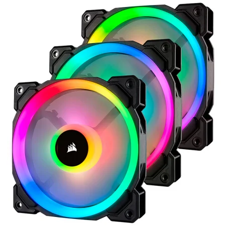 Corsair LL серия LL120 LL140 RGB 120 мм 140 мм двойной светильник RGB светодиодный PWM одиночный вентилятор упаковка 3 вентилятора с светильник ing Node Pro - Цвет лезвия: LL 120 Triple Pack