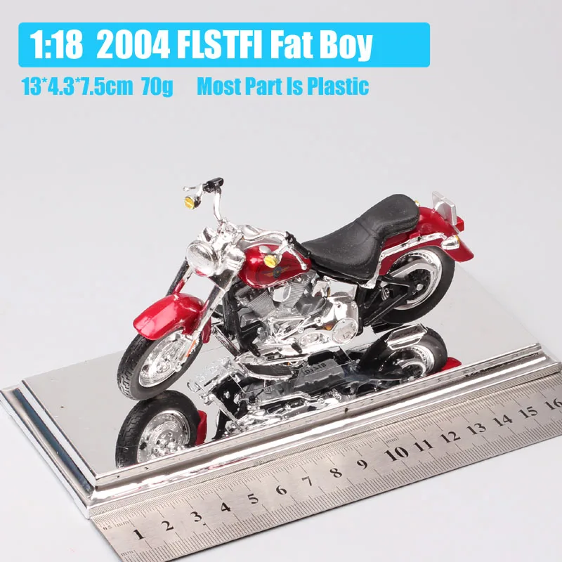 1/18 масштаб маленький Maisto 2004 FLSTFI Fat Boy V-two softail круизер литье под давлением модельные автомобили игрушечные мотоциклы реплики подарков - Цвет: 2004 FLSTFI Fat Boy