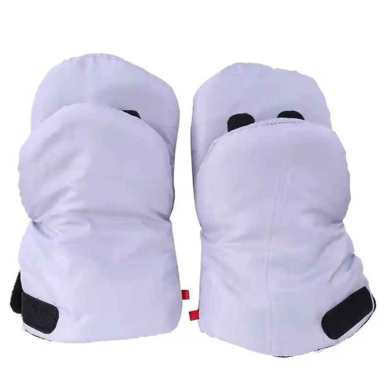 Зимние теплые перчатки для коляски плюс бархатные уплотненные даже пальцы анти-замораживание ветрозащитные наружные спортивные защитные перчатки
