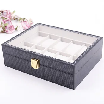 

10 slots fashion men home watch box top quality watch organizer watch storage box 0907-13